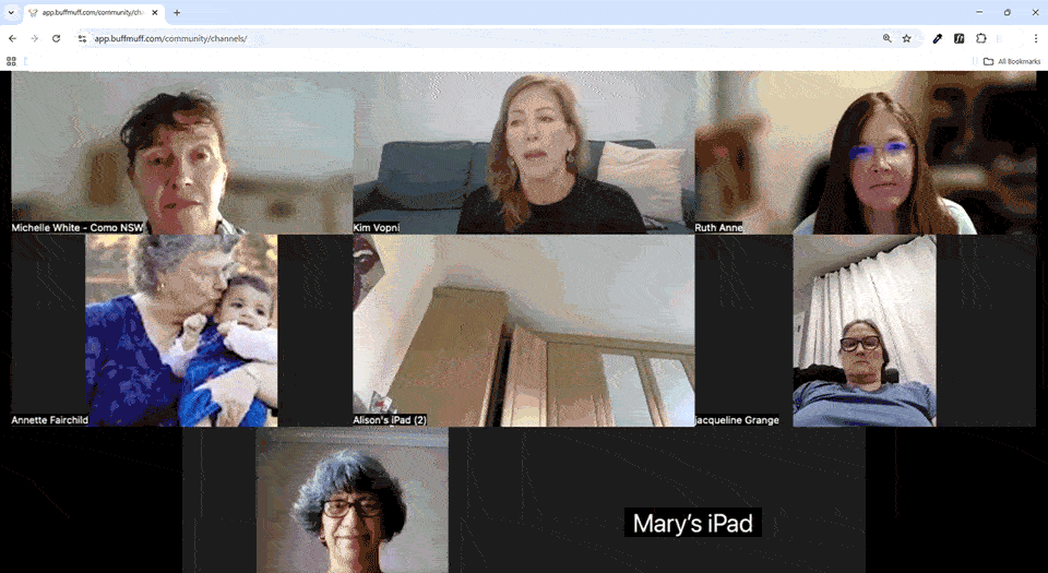 Live group coaching call with Kim and members